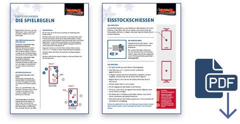 Eisstockschiessen Anleitung hier als PDF runterladen